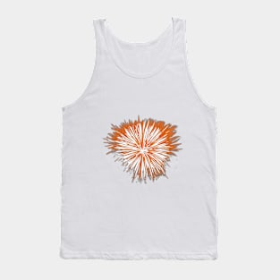 Explosive Orange Burst Graphic Tee Design No. 924 Tank Top